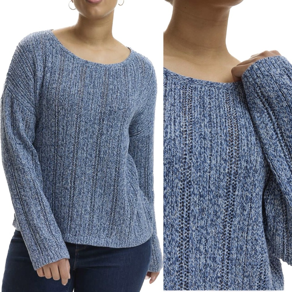 NWOT Reitmans Long-Sleeve Pullover with Open Stitches | Sz S lots of stretch